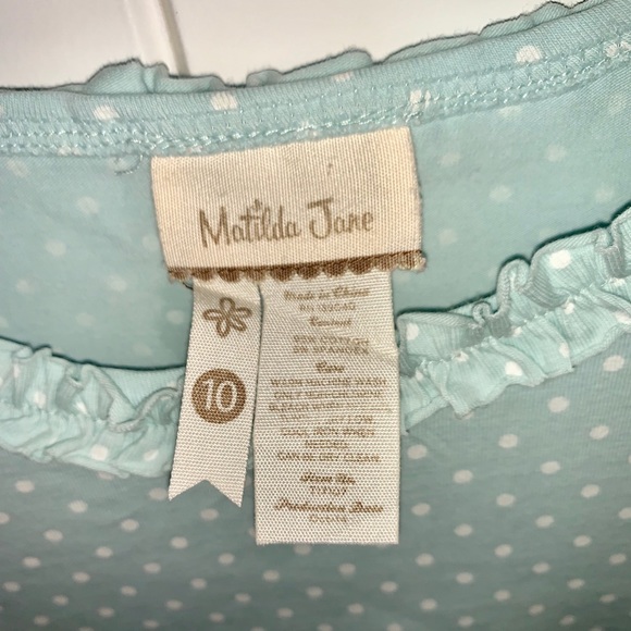 Matilda Jane girls sz10 longsleeved polkadot tee - Picture 6 of 6